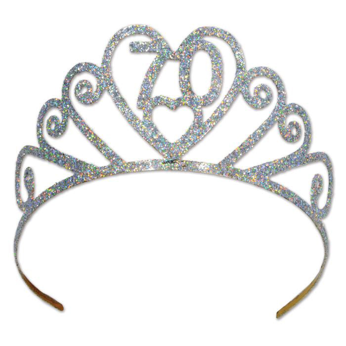 70th Birthday Glitter Tiara