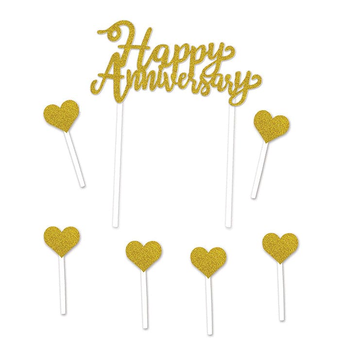 Happy Anniversary Cake Topper 6" x 8"