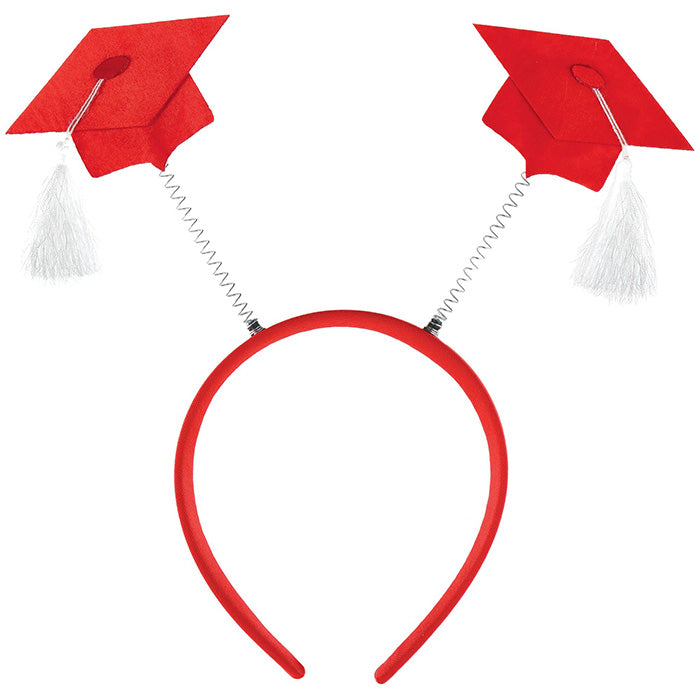 Grad Cap Headbopper - Red 1ct