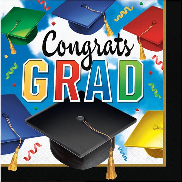 Grad Celebration Luncheon Napkins 100ct