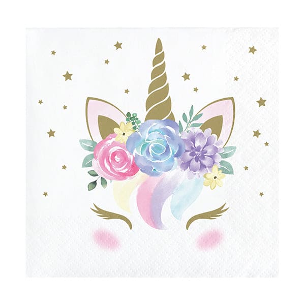 Unicorn Baby Beverage Napkins