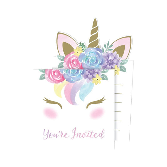 Unicorn Baby Invitations