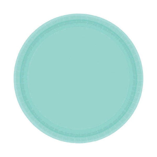 Robin's Egg Blue 7in Round Luncheon Paper Plates