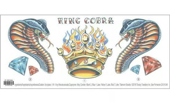 Cobra Neck Temporary Tattoo FX