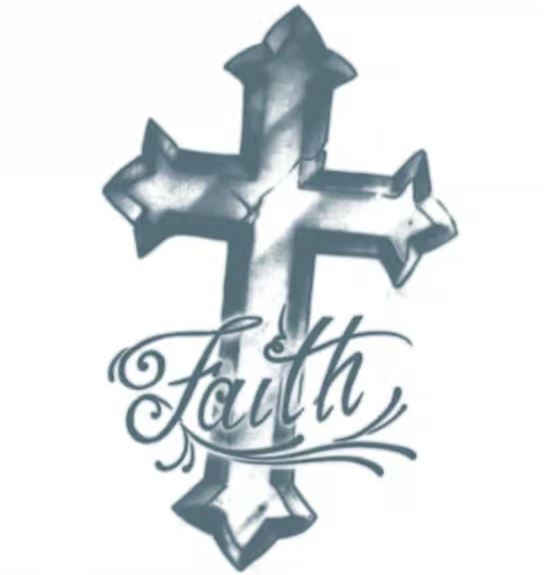 Prison – Faith Cross – Temporary Tattoo FX