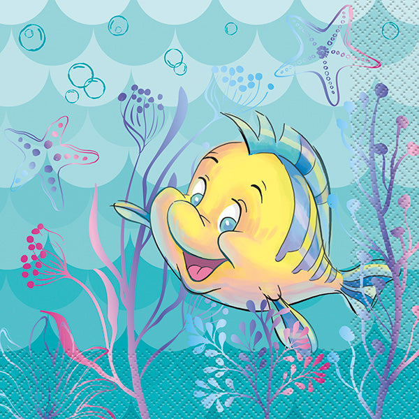 Disney the Little Mermaid Luncheon Napkins 16ct