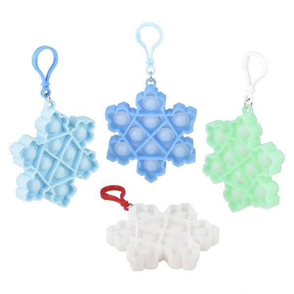 Snowflake Bubble Popper Clip
