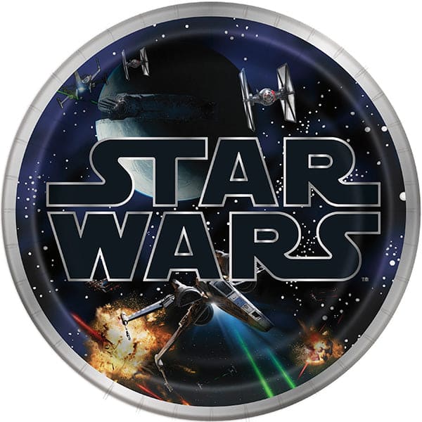 Star Wars 9in Round Dinner Paper Plates 8ct