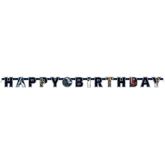 Star Wars Happy Birthday Large 6ft Jointed Banner