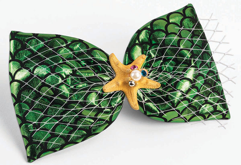 Mermaid Hair Bow Green