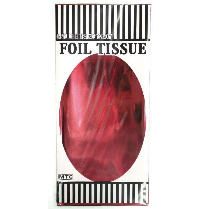 Red Foil Wrapping Sheets 6ct