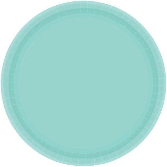 Robin's Egg Blue 10.5in Round Banquet Paper Plates 20 Ct