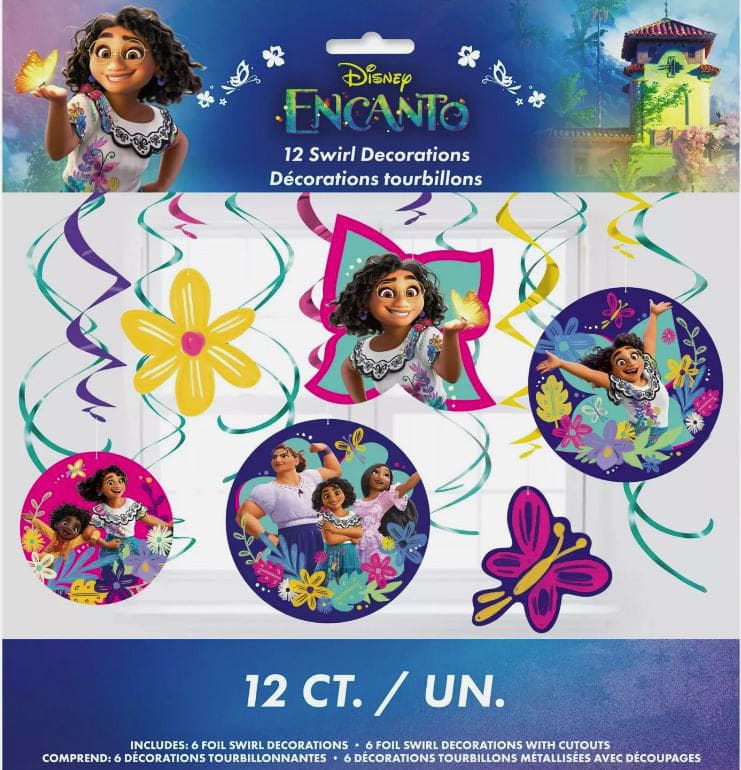 Encanto Hanging Swirl Decoration Kit 12ct