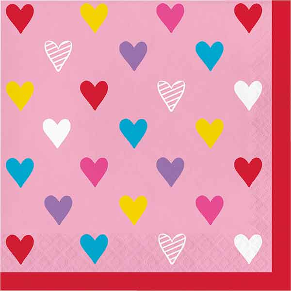 Valentine Symbols Luncheon Napkins 16ct
