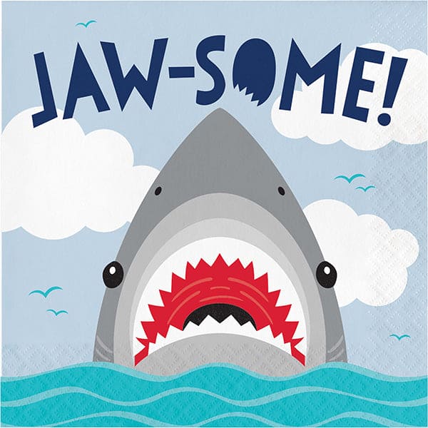Shark Party Jaw-Some Luncheon Napkins 16ct