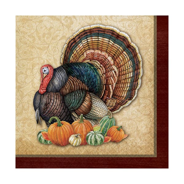 Harvest Turkey Beverage Napkins