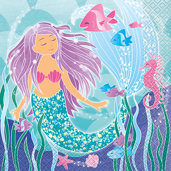 Mermaid Luncheon Napkins 16ct
