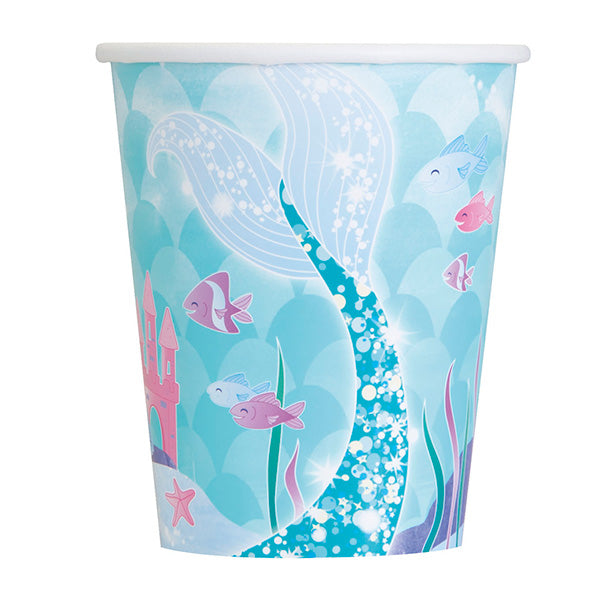 Mermaid 9oz Paper Cups 8ct