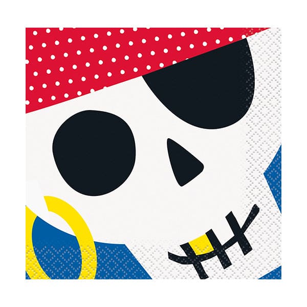 Ahoy Pirate Beverage Napkins 16 Ct