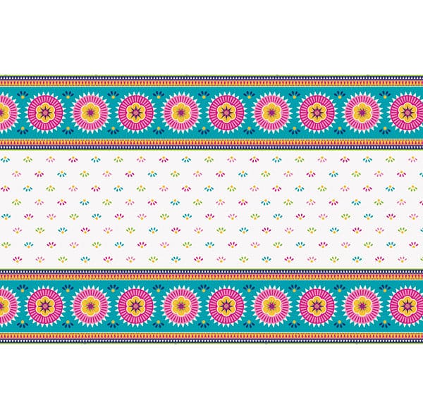 Boho Fiesta 54 x 84in Plastic Table Cover