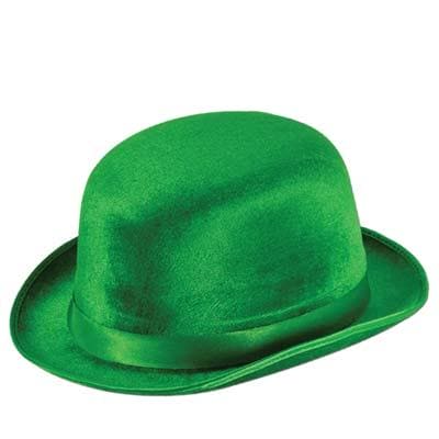 Green Vel-Felt Derby Hat
