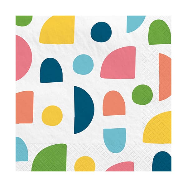 Summer Hues Beverage Napkins 40 Ct