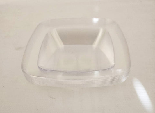 Rounded Square 12oz Plastic Bowls 10 Ct