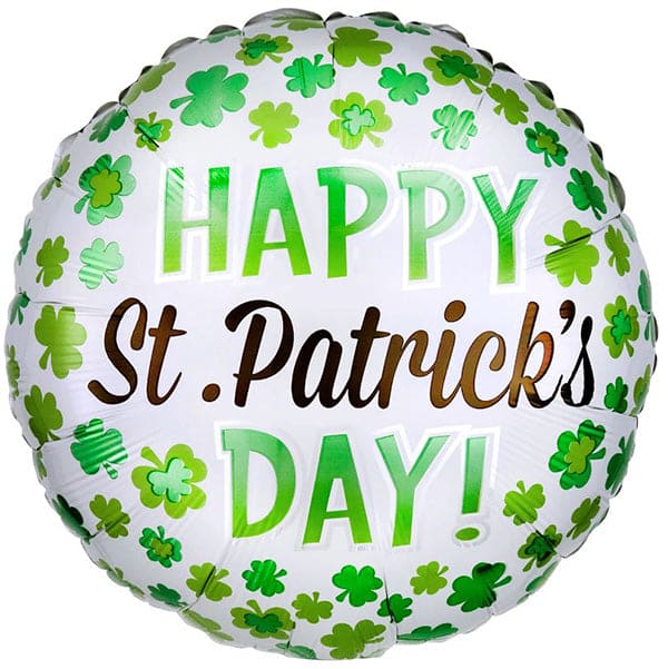 St Patrick's 17in Metallic Balloon