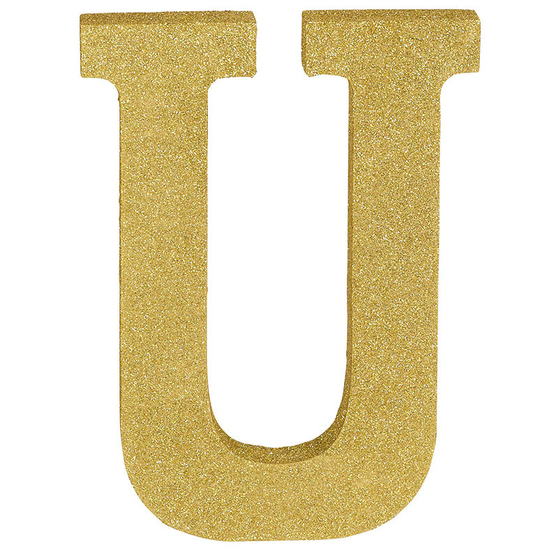 Letter U Glitter