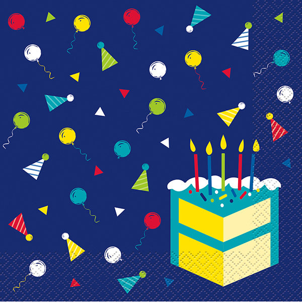 Peppy Birthday Lunch Napkins 16ct