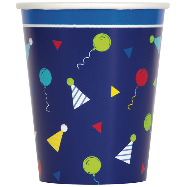 Peppy Birthday 9oz Paper Cups 8ct