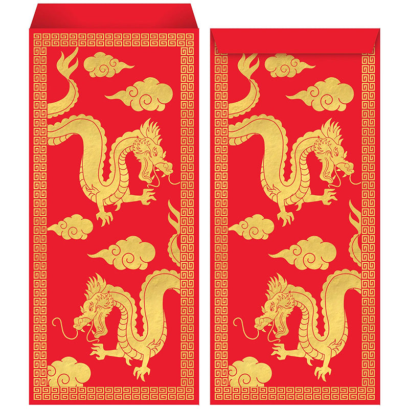 Chinese Lunar New Year Money Paper Envelopes 8ct