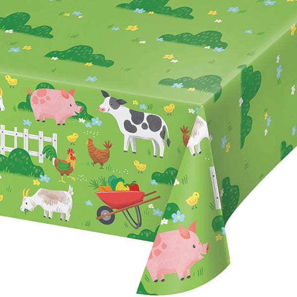 Farm Animals 54 x 102in Paper Table Cover