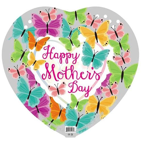 Happy Mother's Day With Butterflies 18in Metallic Balloon