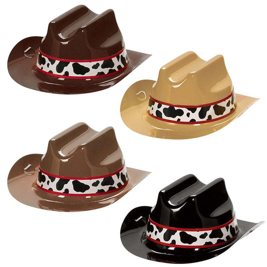 Western Mini Cowboy Plastic Hats 8 Ct