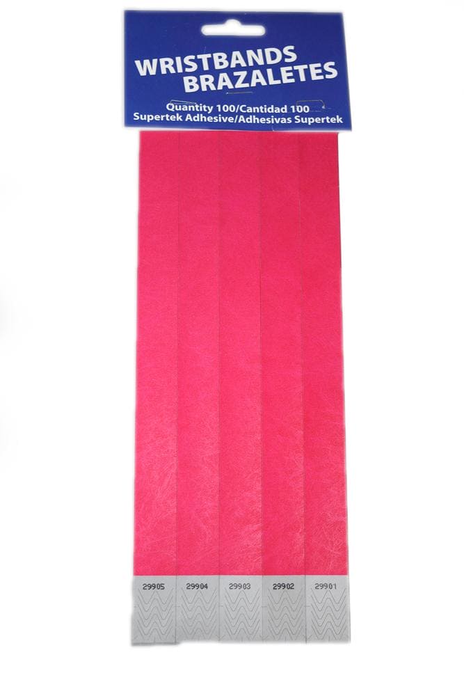 Pink Wristbands - 100ct