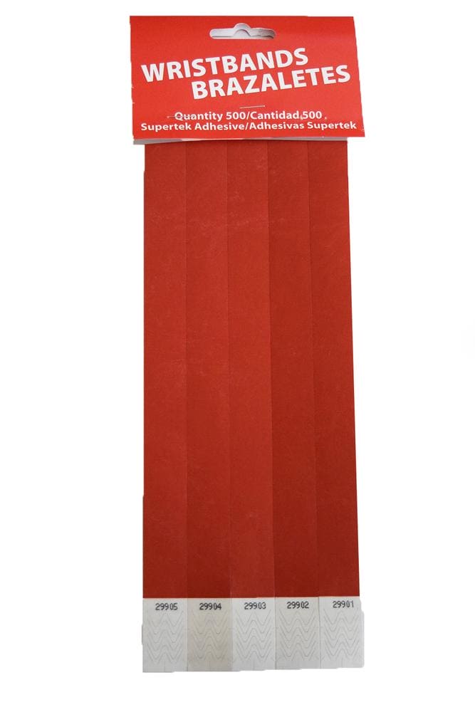 Red Wristbands - 500ct
