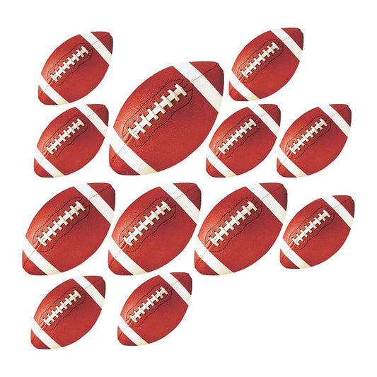 Football  Assorted Cutouts Value Pack 12 Ct