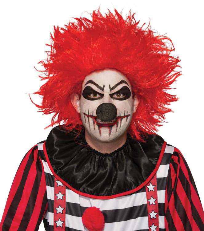 Red Evil Clown Wig