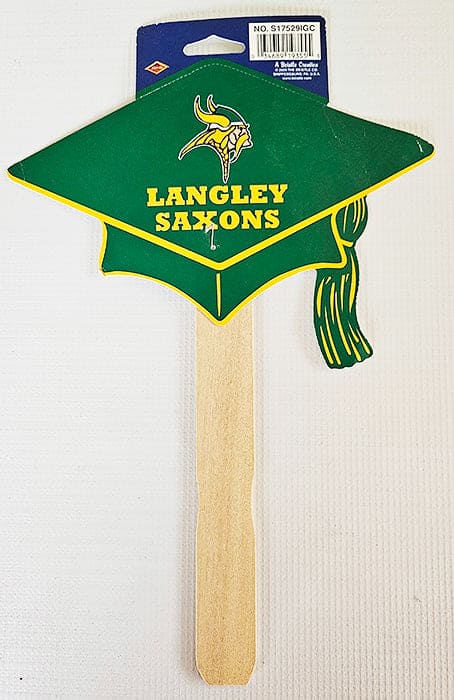 Langley Saxons Grad Graduation Cap Style Fan