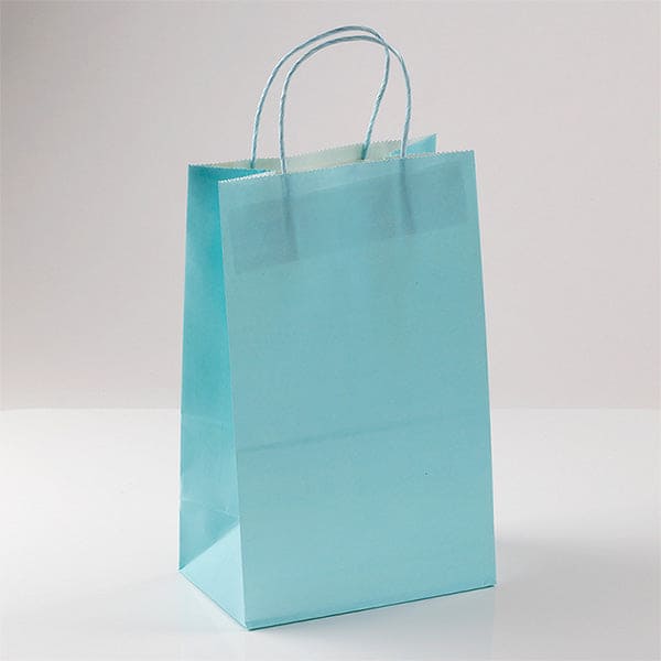Paper Tote Treat Bags Blue 8ct