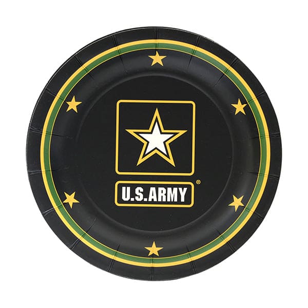 United States Army 7in Round Luncheon Paper Plates 8ct