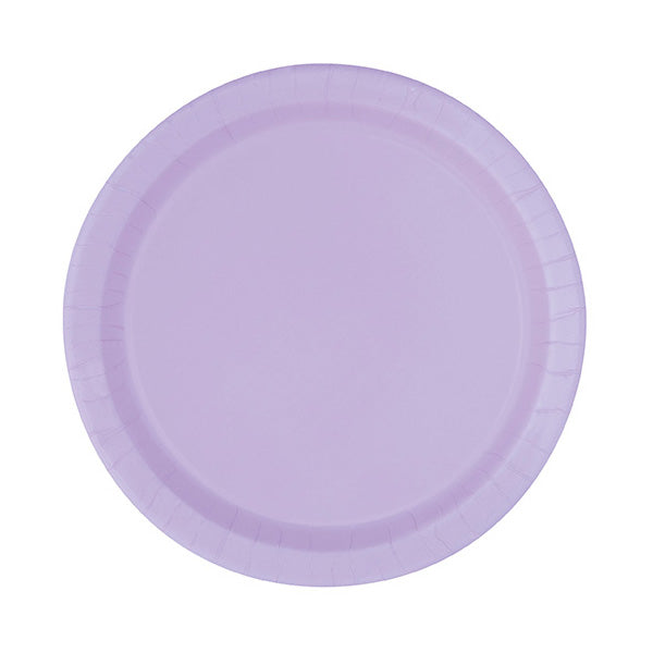 Lavender Big Party Pack Paper 7in Lunch Plates 50ct