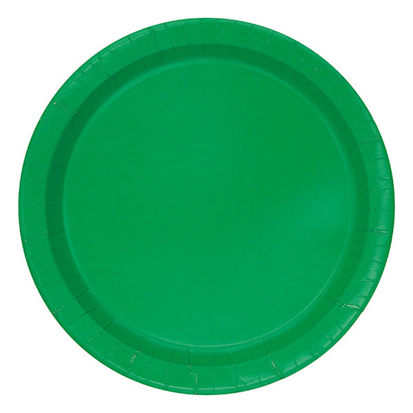 Green Big Party Pack 9in Round Dinner Paper Plates 50ct