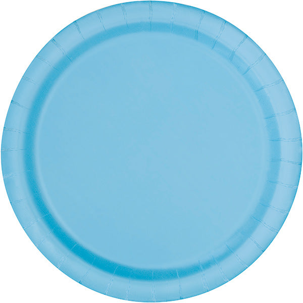 Powder Blue 10in Banquet Paper Plate 50ct