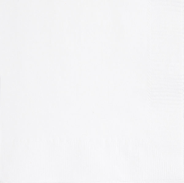 White Lunch Napkins 40ct