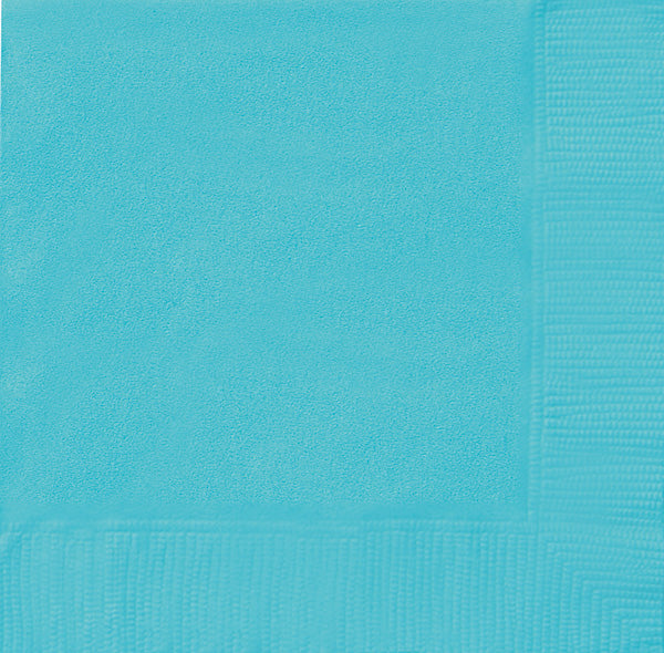 Teal Beverage Napkins 40ct