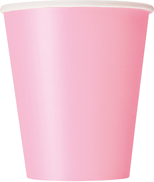 Pink Paper Cups 9oz 20ct
