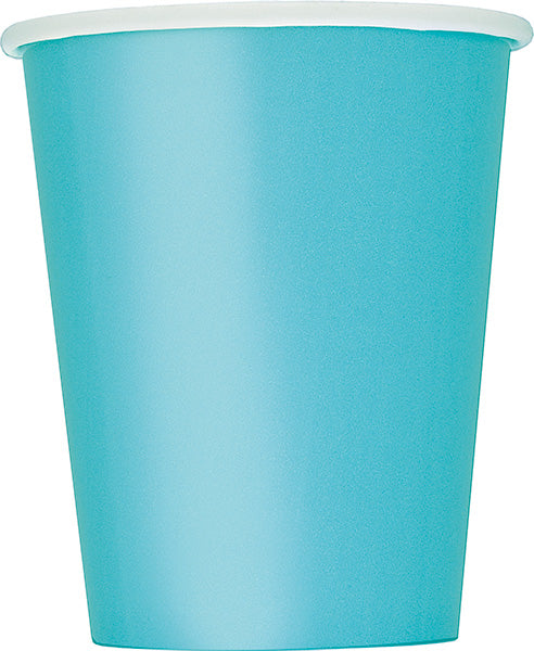 Teal Paper Cups 9oz 20ct