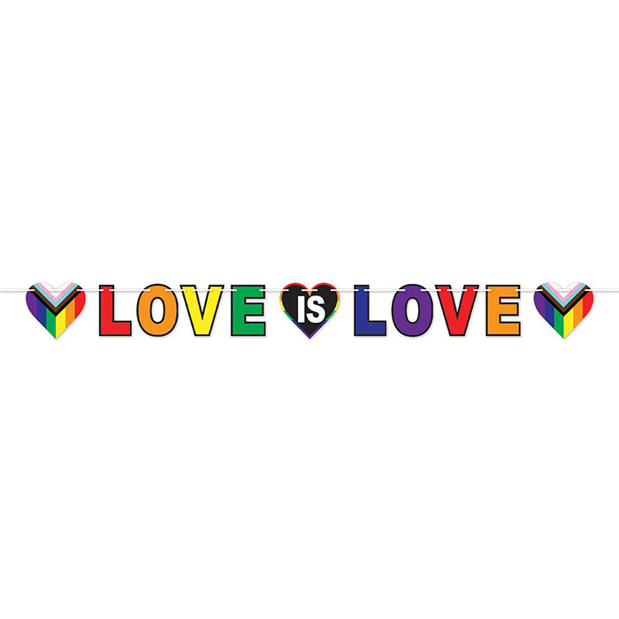 Love Is Love Pride Streamer Banner 7ft